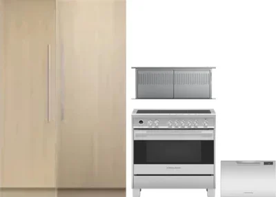 5 Piece Package Includes Refrigerator, Freezer, Range, Hood And Dishwasher